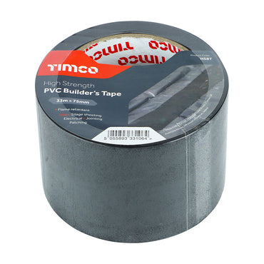 High Strength PVC Builder's Tape 33m x 75mm