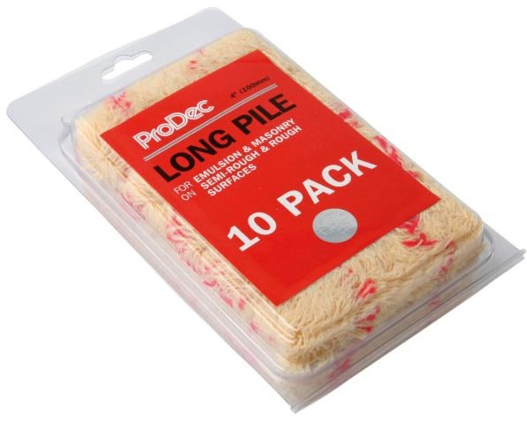 4" Long Pile Woven Mini Roller Sleeves - 10 Pack