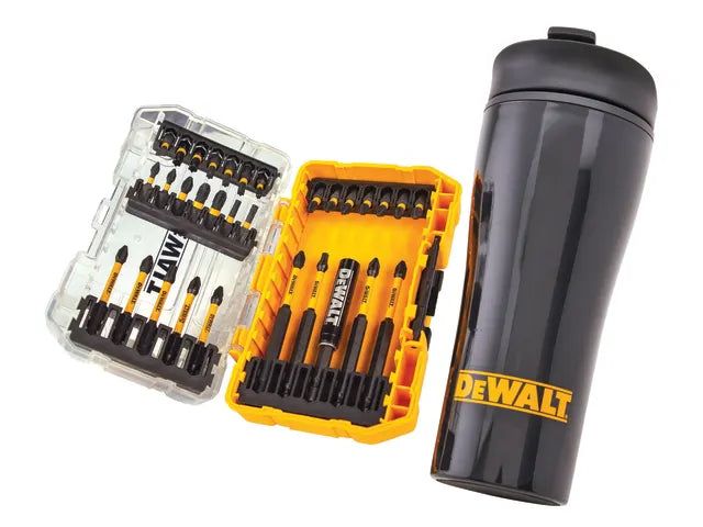 DEWALT 32 Piece FlexTorq Bit Set & Travel Mug