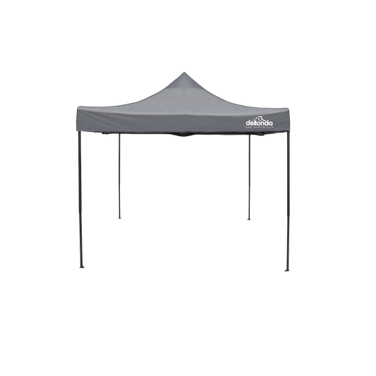 Dellonda Premium 3 x 3m Pop-Up Gazebo, PVC Coated, Water Resistant, Supplied with Carry Bag, Rope, Stakes & Weight Bags
