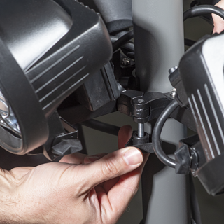 Dellonda Folding Parasol/Gazebo/Patio Outdoor Infrared Heater, Three Panels, Extra Long 5M Cable, 1350W - DG177