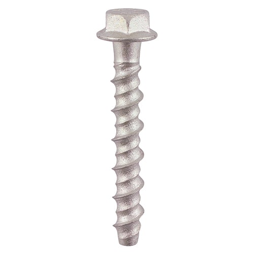 Multi-Fix Masonry Concrete Bolts - Hex Head - Exterior (Silver Organic) - 10mm Ø Hole