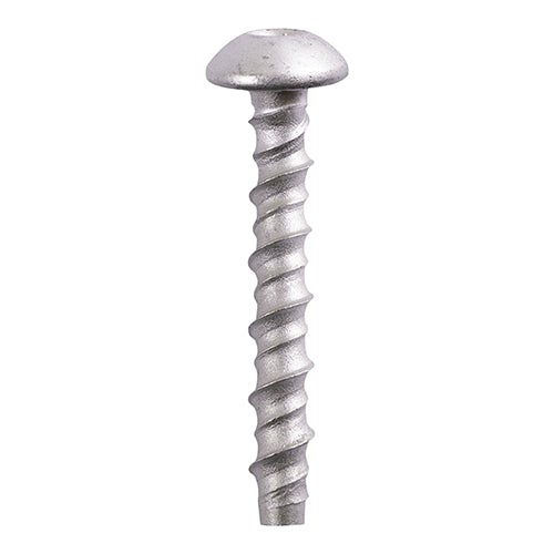 Multi-Fix Masonry Concrete Bolts - Pan Head - Exterior (Silver Organic) 10mm Ø Hole