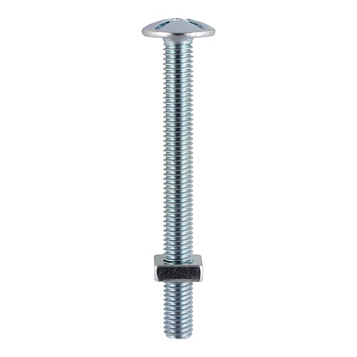 Roofing Bolt & Square Nut - Zinc