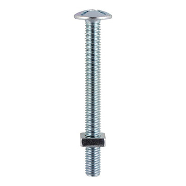 Roofing Bolt & Square Nut - Zinc