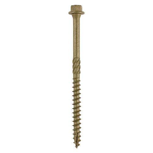 Timber Frame Construction & Landscaping Screws – Hex Head (Green Organic Finish)