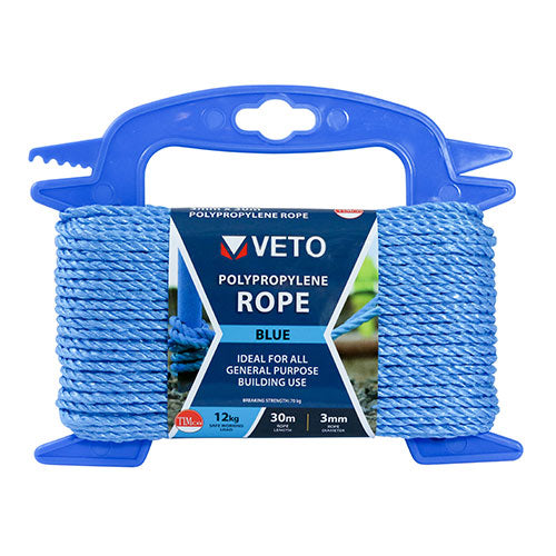 Blue Polypropylene Rope Winder