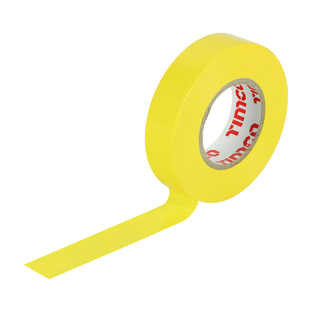 Timco PVC Electrical Insulation Tape - Yellow - 25m x 18mm