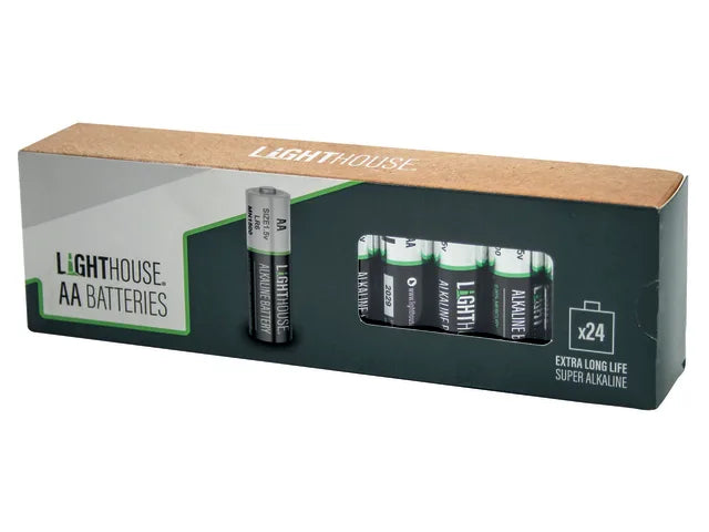 Lighthouse AA Batteries 24 Pack