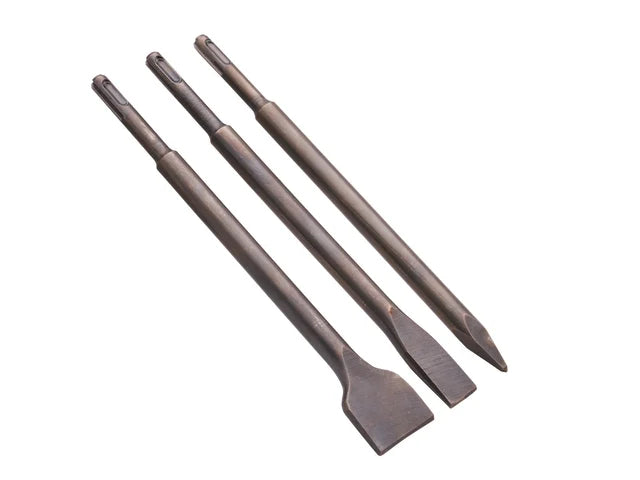 Faithfull 3 Piece SDS+ Chisel Bit Set