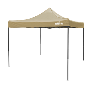 Dellonda Premium 3 x 3m Pop-Up Gazebo, PVC Coated, Water Resistant, Supplied with Carry Bag, Rope, Stakes & Weight Bags