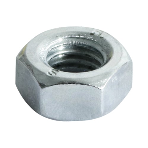 M16 Hexagon Full Nut – Grade 8 Steel – Bright Zinc Plated (BZP) – DIN 934