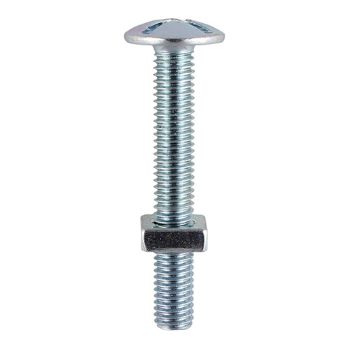 Roofing Bolt & Square Nut - Zinc