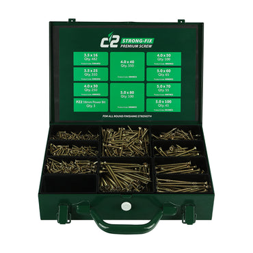Timco C2 Strong-Fix Double Countersunk Trade Case (1798pc)